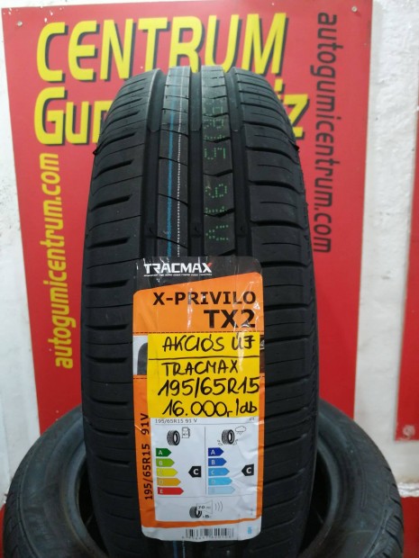 195/65R15 Tracmax akciós nyári gumi 16.000 Ft