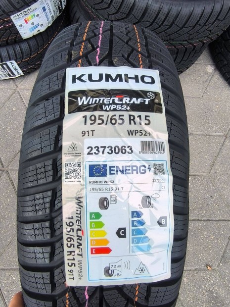 195/65R15 Új Kumho téli gumi garnitúra 195/65 R15