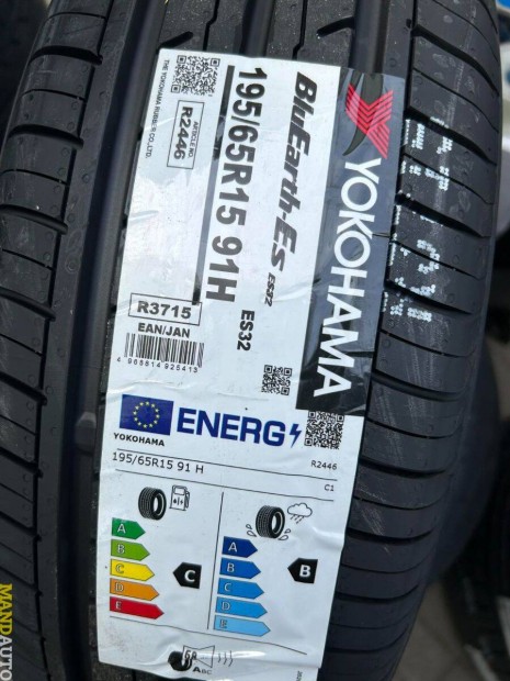 195/65R15 Yokohama Es32,Új nyárigumi