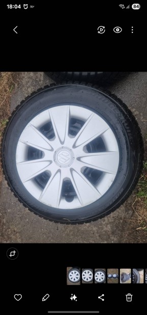 195 65 r15 Suzuki téli kerék szett (dísztárcsa,tmps)