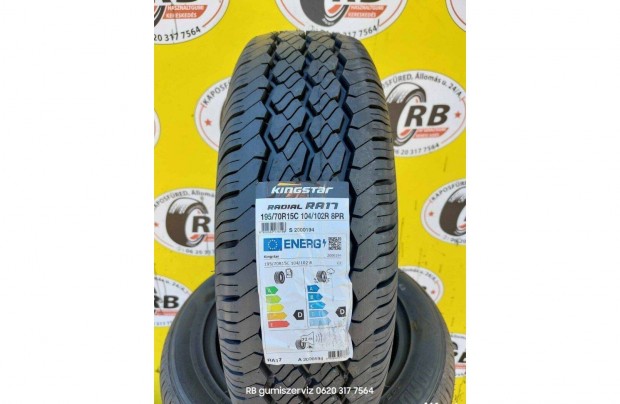 195/70 r15C Kingstar j nyrigumi 22 500 Ft/db