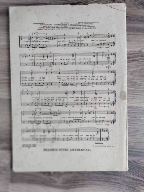 1960-as70-es évekbeli pop/rock kottafüzet