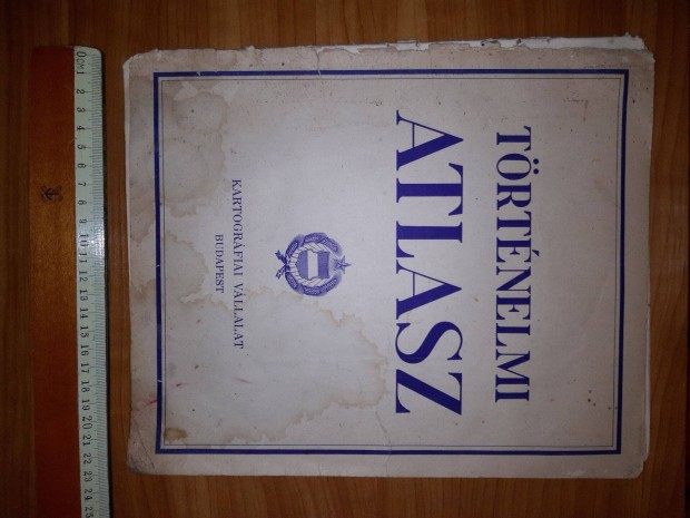 1961 Trtnelmi atlasz Kartogrfiai Vllalat fldrajzi trkp