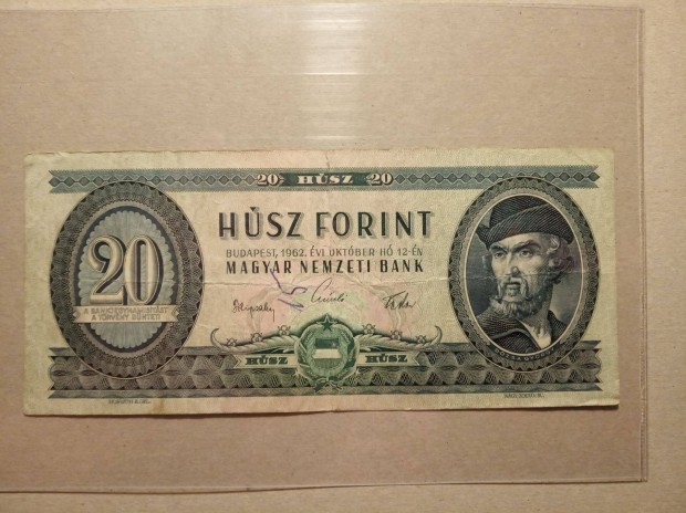 1962 20 Forint bankjegy Ritkbb!