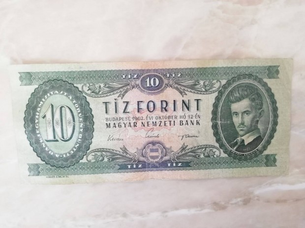 1962-es Papír 10 Forintos