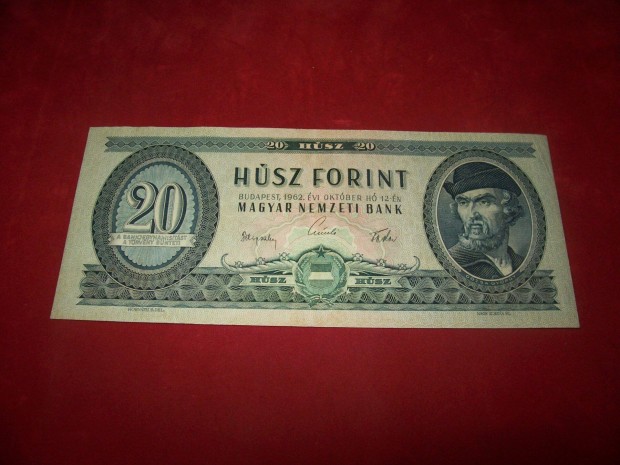 1962 vjrat 20 forintos. Foltos. Kp szerint