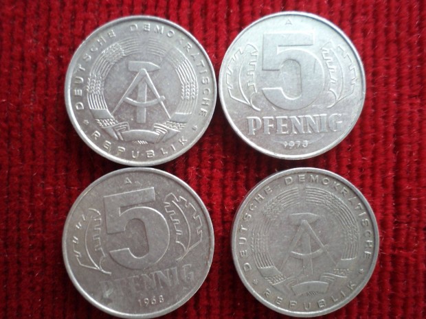 1968-75-s NDK 5 pfennig elad