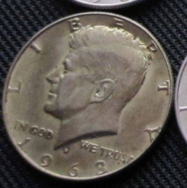 1968 Kennedy fl dollr half dollar