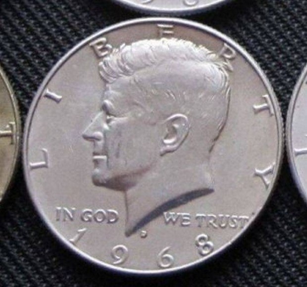 1968 Kennedy fl dollr half dollar