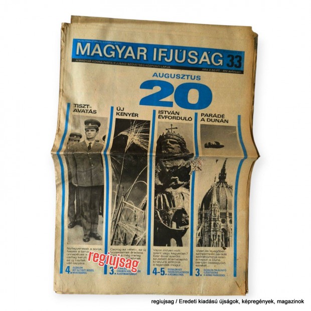 1970 augusztus 20 / Magyar Ifjsg / Eredeti kiads jsg