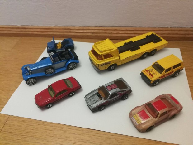 1970.évből is, Matchbox autók: Sorszámozott is. Színváltós is, angol