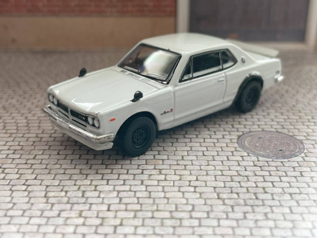 1971 Nissan Skyline 2000 GT-R modell aut - Greenlight 1:64 mret