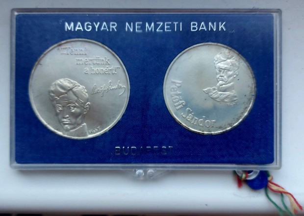 1973 MNB tokos Ezst Petfi 50+100 Forint UNC !C