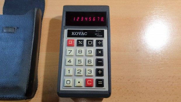 1973-as Kovac LE802PT számológép eladó, Made in Japan