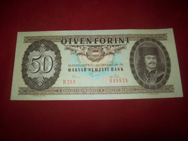 1975 vjrat 50 forintos. D226. Aki 2025 vben 50 ves