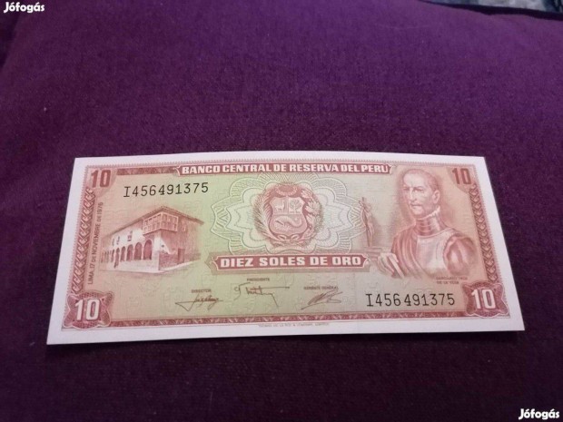 1976 / 10 Sol UNC Peru (MM)