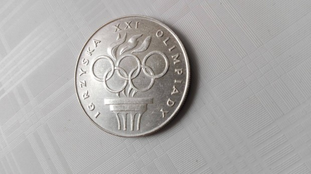 1976-os Montreal Olimpiai ezst 200 zlotyi emlkpnz
