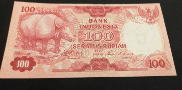 1977 / 100 Rpia aUNC Indonzia (E 1)