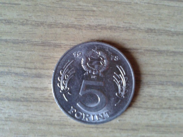 1978-as kiadású 5 forintos érme