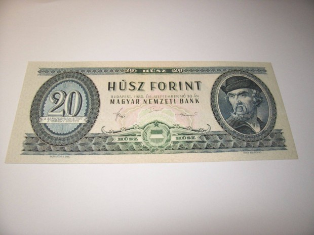 1980 vjrat 20 forintos. C267. Kp szerint