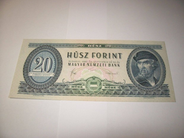 1980 vjrat 20 forintos. C375. Kp szerint