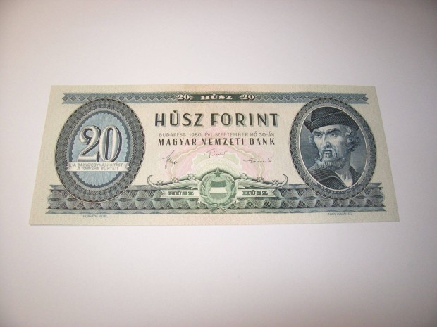 1980 vjrat 20 forintos. C398. Kp szerint