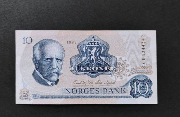 1983 / 10 Kroner / Korona aUNC Norvgia (MM)