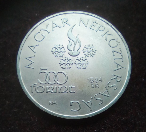 1984 Téli olimpia Sarajevo ezüst 500 forint 
