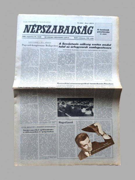 1986 augusztus 26 / Npszabadsg / jsg - Magyar / Napilap