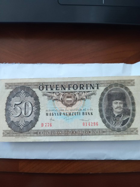 1986 bankjegy 50 forint 