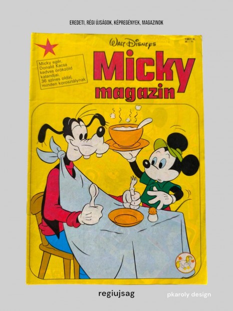 1987 oktber / Micky magazin / Kpregny - Magyar