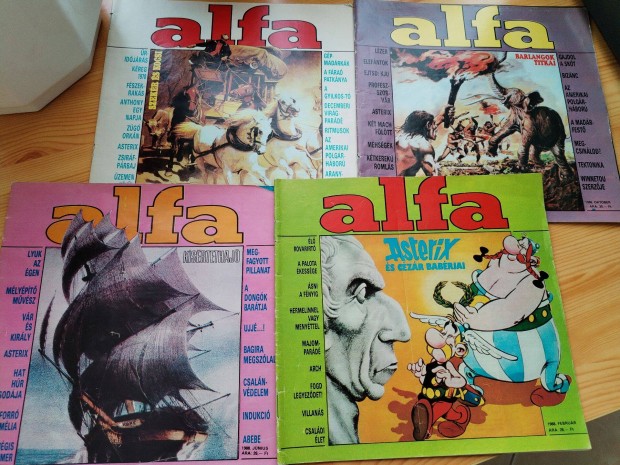 1988-as Alfa Magazin 4 db