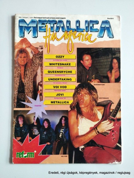 1989 / Metallica Hungria / jsg - Magyar / Ssz.: 26566