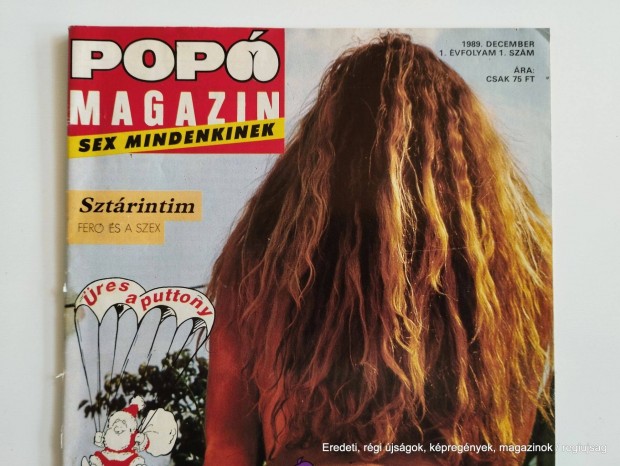 1989 december / Pop Magazin #1 / jsg - Magyar