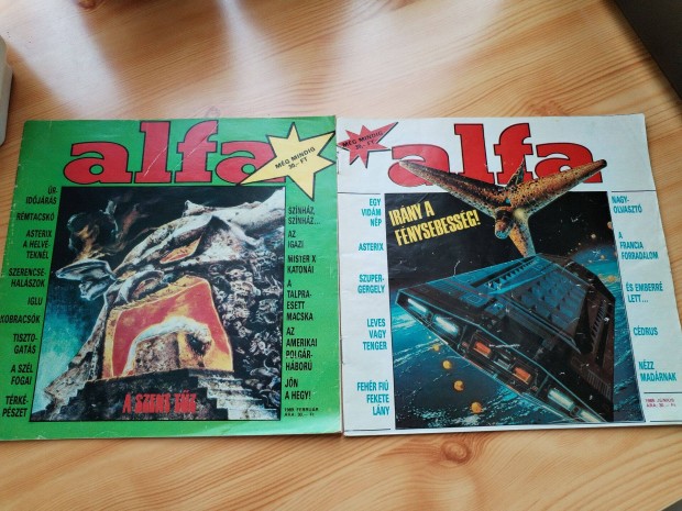 1989-es Alfa Magazin 2 db