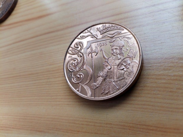 1990-es "Kiskunflegyhza Kunsghs" PP fnyes bronzrem rit