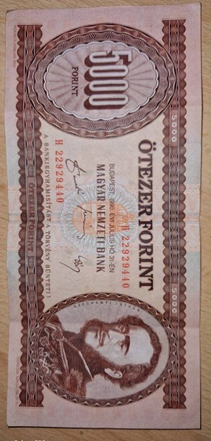 1990 vi jlius h 31.kiads 5.000.-Forint