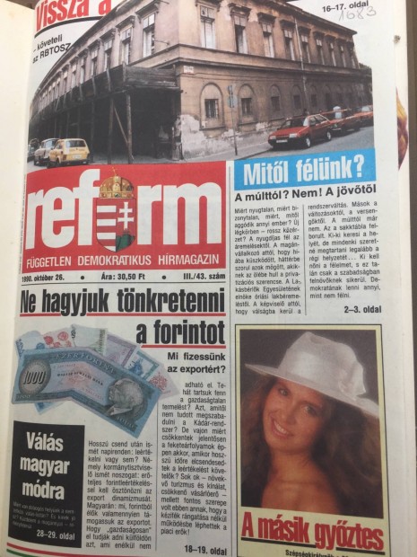 1990 reform teljes vfolyam bektve