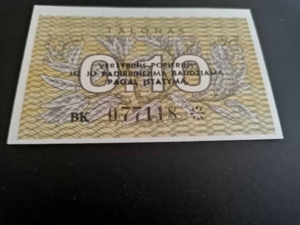 1991 / 0.10 Talonas UNC Litvnia