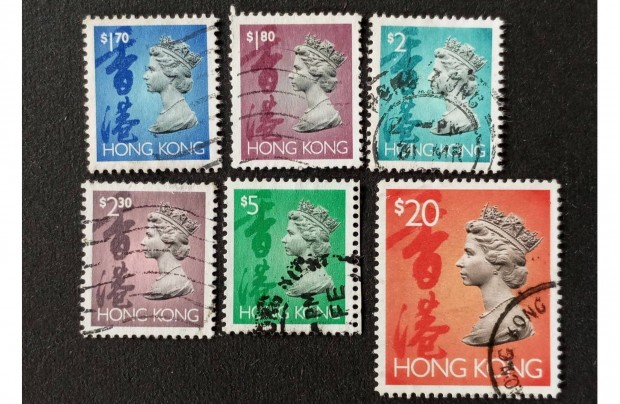 1992 Queen Elizabeth II Kína kínai Hong Kong bélyegsor