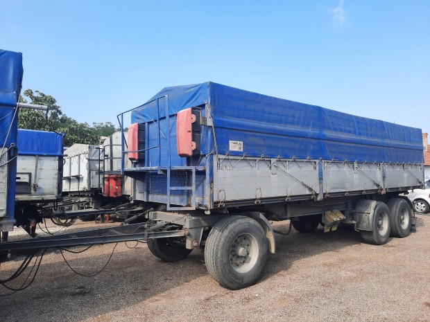 1993 HP Hall 6000 24t Gabonás billenős pótkocsi
