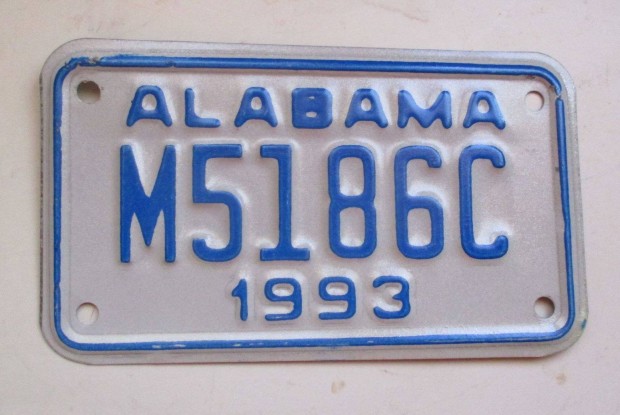 1993-as dombornyomott USA motorrendszm Alabama llambl