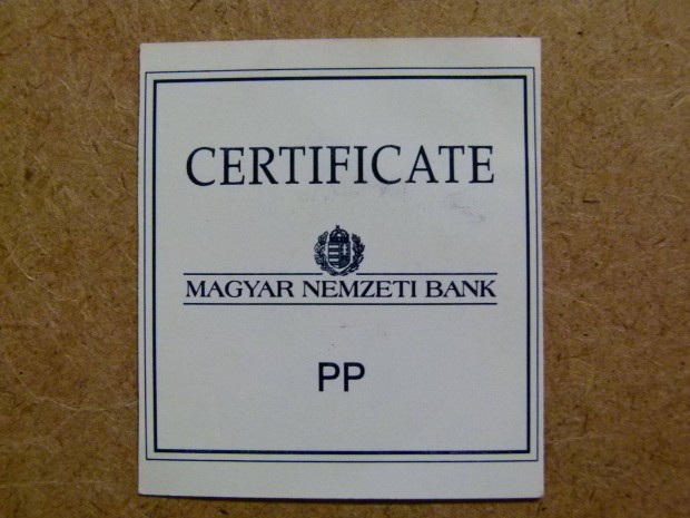 1994-es Kossuth ezst rme Certificate