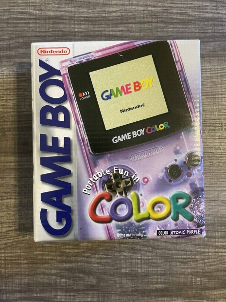 1998 Nintendo Game Boy Gameboy Color Atom Lila j gyri lezrs