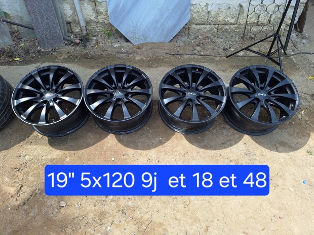 19" 5x120 9j et18 -et48 k�tsz�les.
