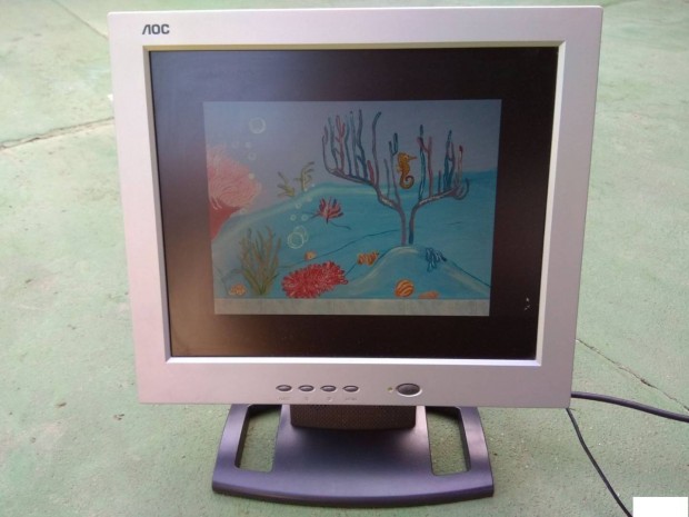 19" LCD monitor beptett sztereo hangszrkkal