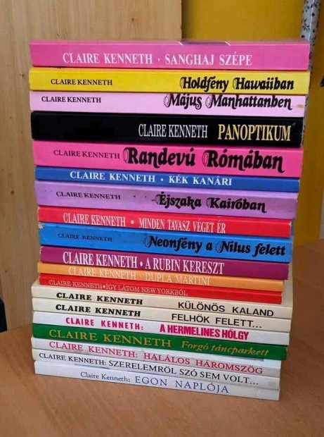 19 db. Claire Kenneth regny egyben