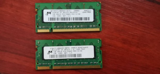 1GB laptop notebook RAM tbb darab elad