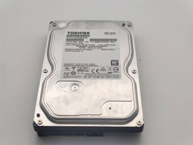 1TB Toshiba 3.5" Merevlemez