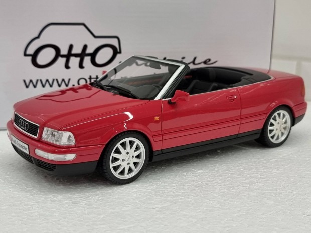 1/18 1:18 AUDI 80 (B4) Cabriolet, red, 2000, Otto mobile model